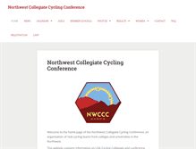 Tablet Screenshot of nwcollegiatecycling.us